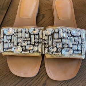 DSW Crown Vintage Crystal Embellished Sandals